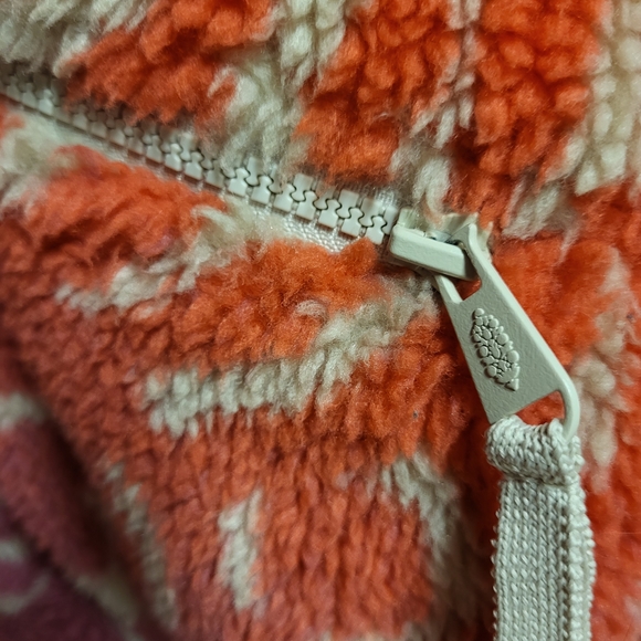 Free People Ombre Sherpa Jacket in Yellow, Orange & Pink - Picture 3 of 7